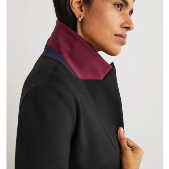 Tailored Stretch Jersey Blazer - Black - Regular 8 - Picture 2 of 7